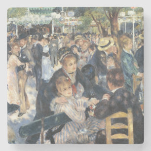 Dessous-de-verre En Pierre Renoir Moulin Danse Galette Party