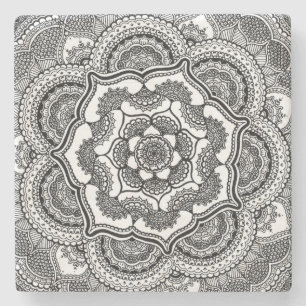 Dessous-de-verre En Pierre Ressort Lotus