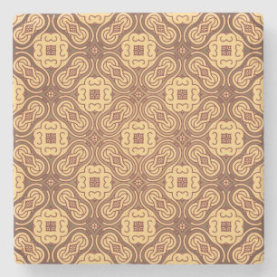 Dessous-de-verre En Pierre Rétro arrière - plan coloré de motif