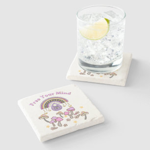 Dessous-de-verre En Pierre Retro Libérez Votre Esprit