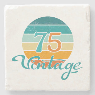 Dessous-de-verre En Pierre Retro Sunset 75 Vintage