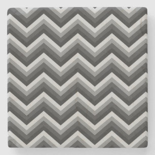 Dessous-de-verre En Pierre Rétro zigzag Chevron de motif