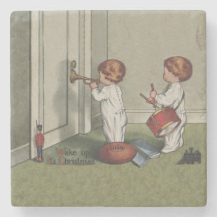 Dessous-de-verre En Pierre Réveillez-vous son joli enfant de Noël