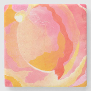 Dessous-de-verre En Pierre Rose de chou III