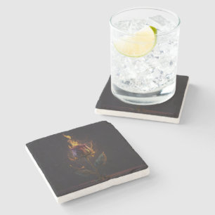 Dessous-de-verre En Pierre rose en feu