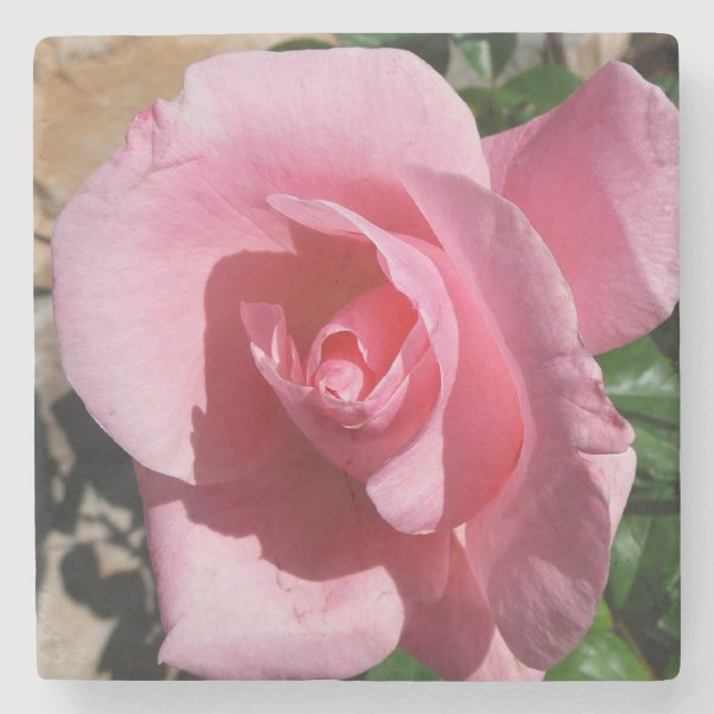Dessous-de-verre En Pierre Rose III Jardin Floral (Devant)