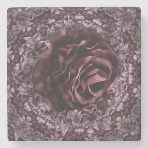 Dessous-de-verre En Pierre Rose Mandala