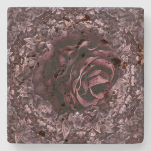 Dessous-de-verre En Pierre Rose Mandala