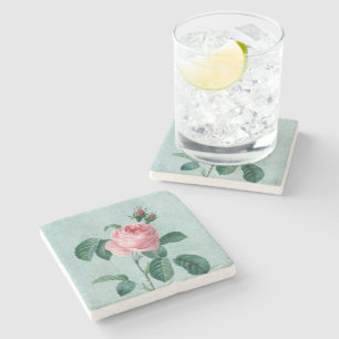 Dessous-de-verre En Pierre Rose rose vintage