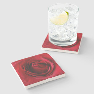 Dessous-de-verre En Pierre rose rouge profonde