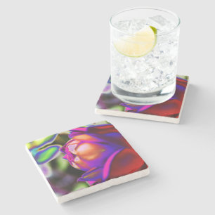 Dessous-de-verre En Pierre Rose solarifié par Shirley Taylor