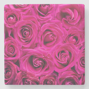 Dessous-de-verre En Pierre Roses roses (Amour et Romance)