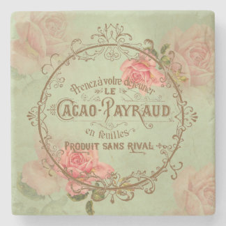 Dessous-de-verre En Pierre Roses Vintages de Shabby 3 - Dessous de verre