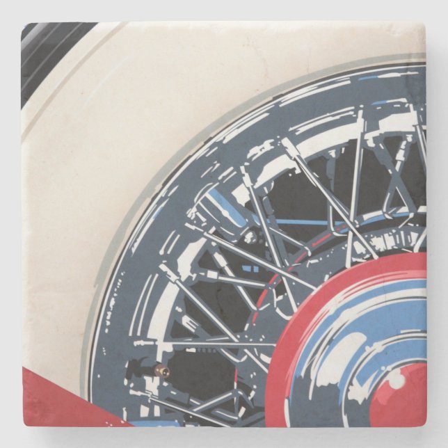 Dessous-de-verre En Pierre Roue (Devant)