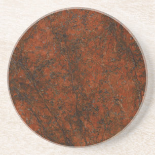 Dessous de verre en pierre rouge