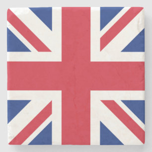 Dessous-de-verre En Pierre Royaume-Uni Union Jack Drapeau des colonies britan