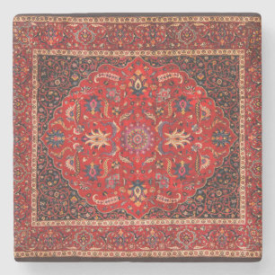 Dessous-de-verre En Pierre Rug perse rouge de Mashhad