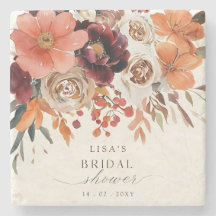 Rustique Fête de Mariage Florale Automne Bourgogne