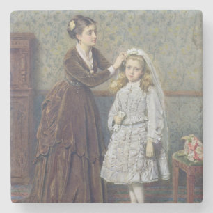 Dessous-de-verre En Pierre Sa première communion