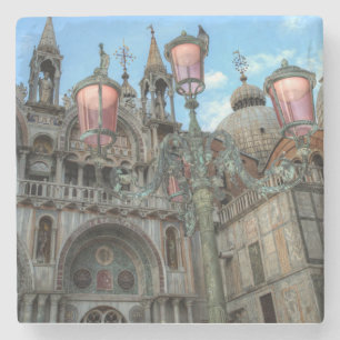 Dessous-de-verre En Pierre Saint-Marques et lampes, Venise, Italie