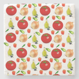 Dessous-de-verre En Pierre Salade de fruits Dessous de verre en pierre de mar