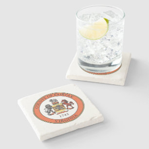 Dessous-de-verre En Pierre Sceau du comté de Fairfax, Virginie