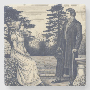 Dessous-de-verre En Pierre Scène de Darcy & Elizabeth