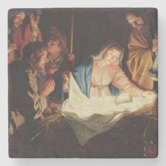 Dessous-de-verre En Pierre Scène de la Nativité