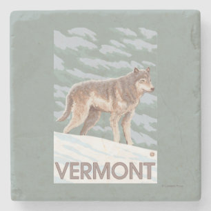 Dessous-de-verre En Pierre Scène de VermontWolf