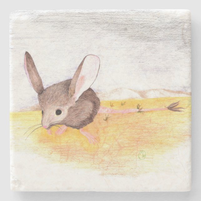 Dessous-de-verre En Pierre "Sèche souris" (Devant)