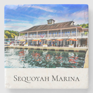 Dessous-de-verre En Pierre Sequoyah Marina Stone Coaster