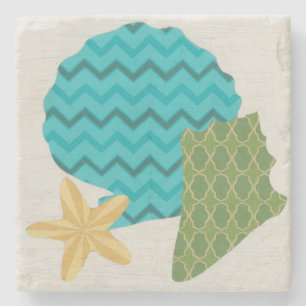 Dessous-de-verre En Pierre Shell Motifs II