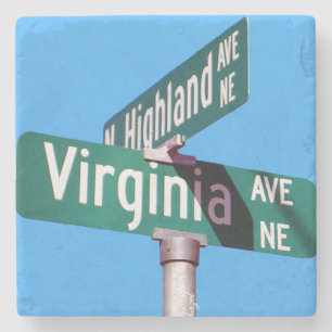 Dessous-de-verre En Pierre SIGNE DE LA RUE Virginia Highland Dessous de verre