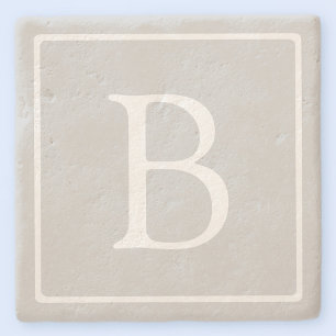 Dessous-de-verre En Pierre Simple Light Grey monogram
