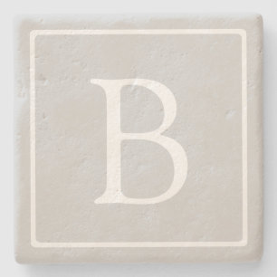 Dessous-de-verre En Pierre Simple Light Grey monogram