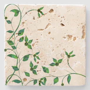 Dessous-de-verre En Pierre Simplement vert