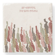 Sip Happens, c'est le Dessous de verre en marbre W