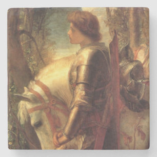 Dessous-de-verre En Pierre Sir Galahad (par George Frederick Watts)