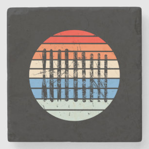 Dessous-de-verre En Pierre Ski - Collection Ski Boards