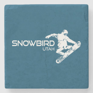 Dessous-de-verre En Pierre Snowbird Utah Snowboardeur