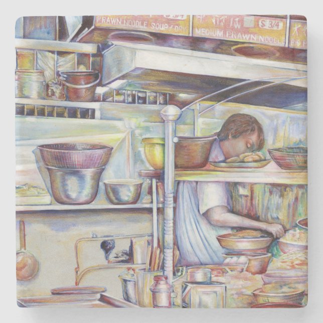 Dessous-de-verre En Pierre Soupe de queue de porc, Singapour (Devant)