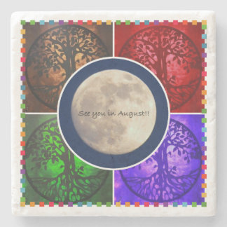 Dessous-de-verre En Pierre Sous des cieux d'août…