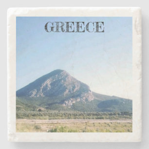 Dessous-de-verre En Pierre Sous-verre souvenir de montagne unique en Grèce
