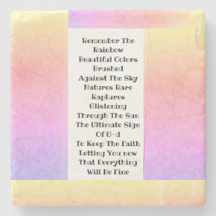Dessous-de-verre En Pierre Souvenez-vous du Rainbow