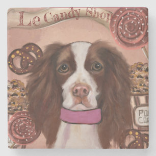 Dessous-de-verre En Pierre Springer Spaniel anglais   