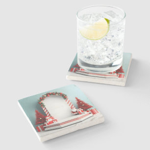 Dessous-de-verre En Pierre Stage de fête