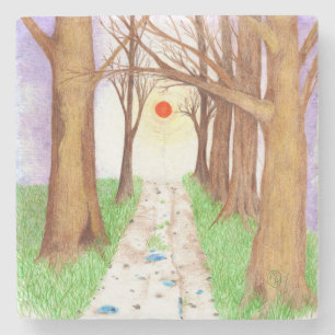 Dessous-de-verre En Pierre "Sundown Boulevard"