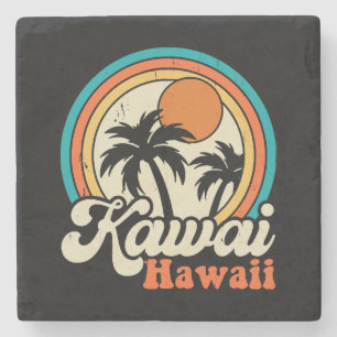 Dessous-de-verre En Pierre Surf Kawaii Hawaï