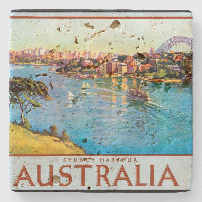 Dessous-de-verre En Pierre Sydney Harbour Australie (Devant)