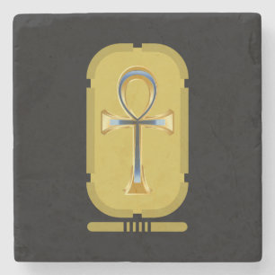 Dessous-de-verre En Pierre Symbole d'Ankh Dessous de verre en pierre